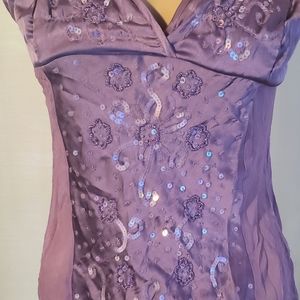 Purple Sequined Camisole